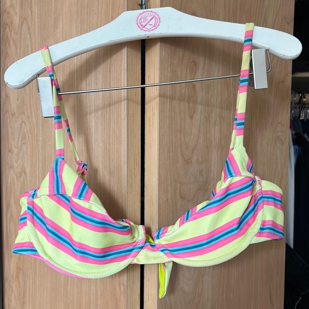 Dippin daisy neon stripe underwire swim